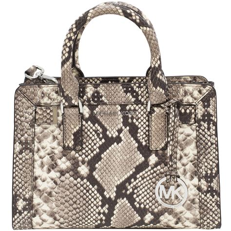 michael kors snakeskin tote black|michael kors snake print handbags.